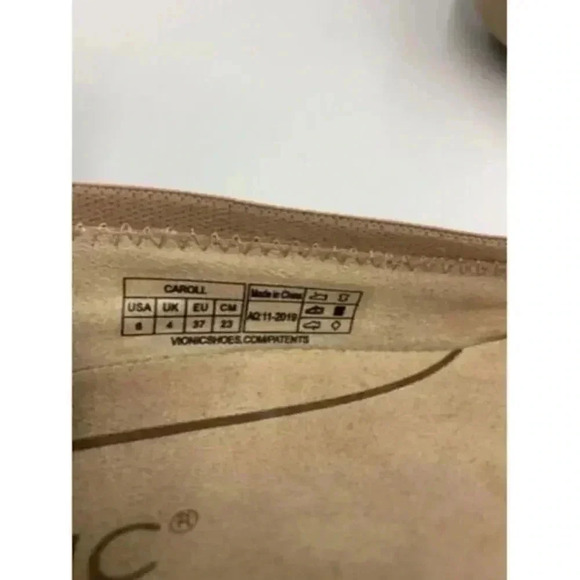 Vionic Caroll Womens 6 Ballet Flats Tan Leather Slip On Comfort Shoes - Picture 8 of 8